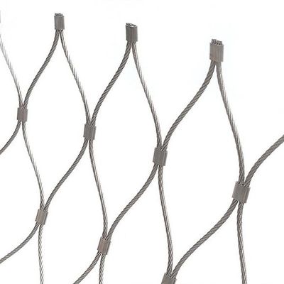 Inox Wire Cable Ferrule مرن الفولاذ المقاوم للصدأ حبل شبكة SS 304316
