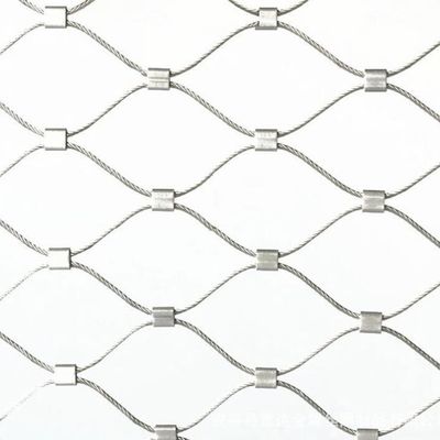 مرنة 304 أسلاك الفولاذ المقاوم للصدأ حبل شبكة سياج أمان لحديقة الحيوان