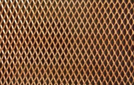 شبكة معدنية ممددة من الماس النحاسي لدرع EMI 0.02-4 مم