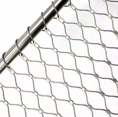 Strong Flexible Stainless Steel Wire Rope Mesh For Outdoor Bridge Protection