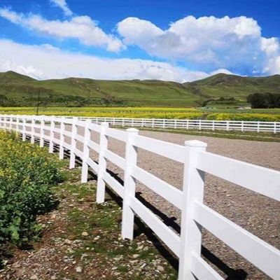 PVC القابلة للاستمرار الفينيل الحديقة السكك الحديدية السياج المزرعة الحديقة الحصان السياج