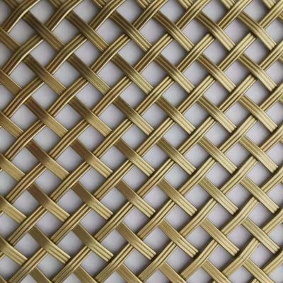 الذهبية النحاس الدوامة لون الفولاذ المقاوم للصدأ المعماري شبكة الأسلاك المنسوجة للستائر
