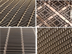 30%-60% مساحة مفتوحة شبكة معدنية معمارية 0.5mm-4.0mm شبكة سلكية