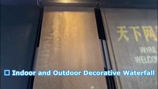 ستارة مياه معلقة لحفلات الزفاف، شاشة شلال داخلية، ديكور قسم النافورة