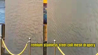 الفولاذ المقاوم للصدأ المياه الستار شبكة معدنية لفائف الأقمشة