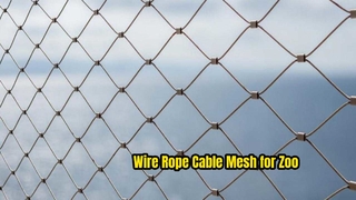 تطبيق الفولاذ المقاوم للصدأ 316 شبكة قفص الطيور حديقة الحيوان