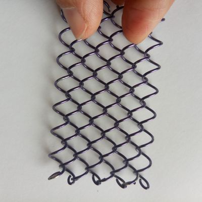 6x6mm الألومنيوم سلسلة وصلة الستارة الذهبية الشبكة المعمارية