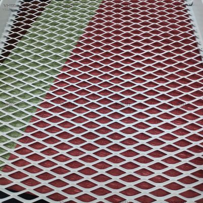 شبكة معدنية ممددة من الألومنيوم 4 × 8 أقدام نمط ماسي بفتحات صغيرة