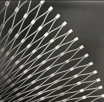 شبكة حبل من الفولاذ المقاوم للصدأ SS304/316 للسياج الحديقة السلامة
