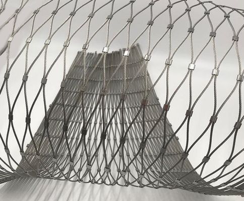 شبكة حبل من الفولاذ المقاوم للصدأ 304، شبكة أمان مرنة، شبكة حبل سلكية زخرفية بحجم مخصص للدرابزين وأقفاص الحيوانات
