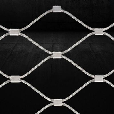 شبكة حبل من الفولاذ المقاوم للصدأ SS304/316 لأقفاص حيوانات حديقة الحيوانات