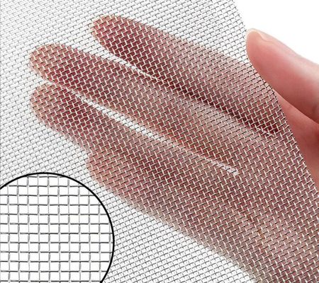 شاشة شبكة سلك منسوج من الفولاذ المقاوم للصدأ الصلب البسيط للمرشح