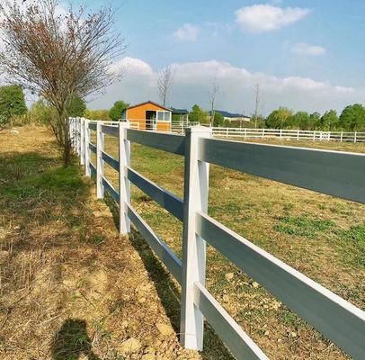 PVC القابلة للاستمرار الفينيل الحديقة السكك الحديدية السياج المزرعة الحديقة الحصان السياج