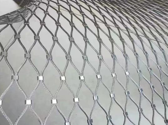 شبكة حبل من الفولاذ المقاوم للصدأ 20x20mm 304/316 لتزيين حديقة الحيوان