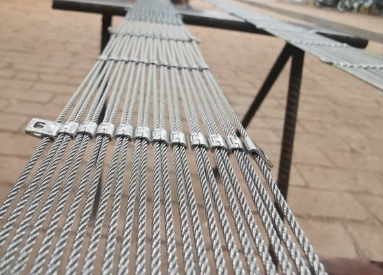 شبكة حبل من الفولاذ المقاوم للصدأ 2 ملم لأغراض حديقة الحيوانات 304/316