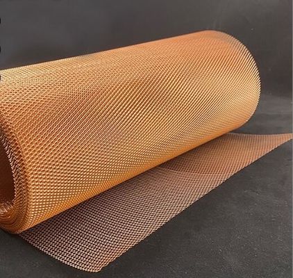 شبكة معدنية ممددة من الماس النحاسي لدرع EMI 0.02-4 مم