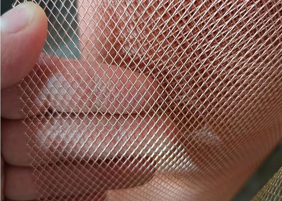شبكة معدنية ممددة من الماس النحاسي لدرع EMI 0.02-4 مم