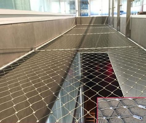 حبال الفضة المخصصة من الفولاذ المقاوم للصدأ قابلة لإعادة التدوير والصيانة مجانية للحماية المعمارية