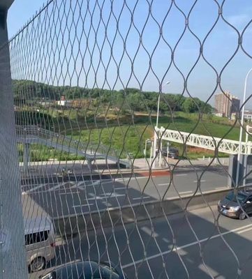 Long Time Service Durable UV Protection Customizable Size Stainless Steel Rope Mesh for Handrail Filling