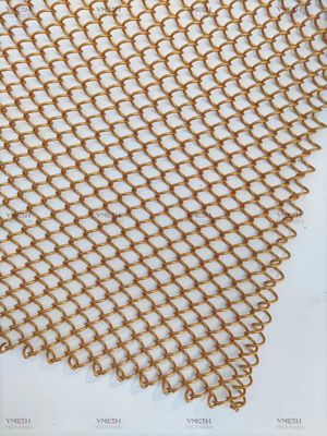 1.2mm سمك سلسلة ربط الستار الزخرفية شبكة سلكية المعمارية