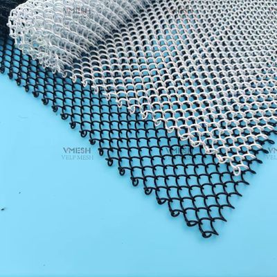 1.2mm سمك سلسلة ربط الستار الزخرفية شبكة سلكية المعمارية