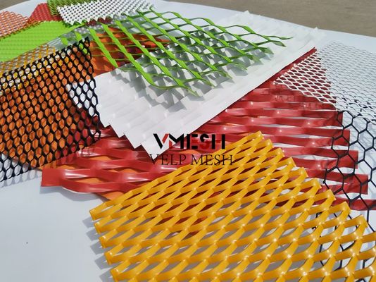PVDF الألومنيوم المتوسعة الصفيحة المعدنية 5.5mm 6.0mm الجدار تغطية واجهات تهوية
