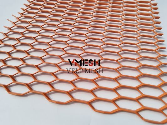 PVDF الألومنيوم المتوسعة الصفيحة المعدنية 5.5mm 6.0mm الجدار تغطية واجهات تهوية