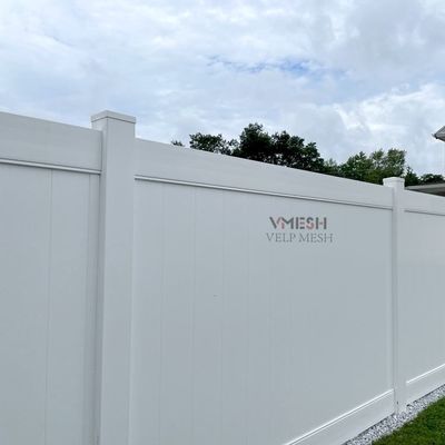 6Ft في الهواء الطلق حديقة بيضاء رخيصة PVC الفينيل شعرية سياج الخصوصية