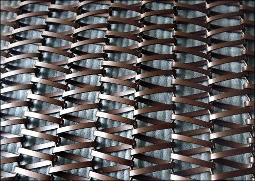 PVDF الفولاذ المقاوم للصدأ الزخرفية المنسوجة الشبكة للصميم الداخلي