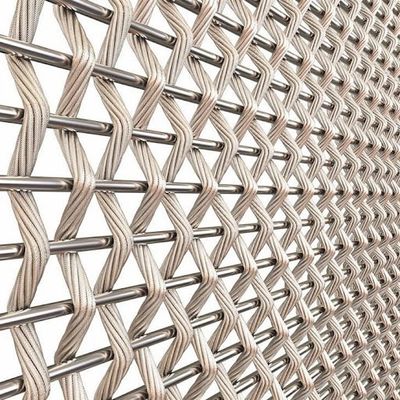 شبكة سلك منسوج معمارية من الفولاذ المقاوم للصدأ لتكسيد الواجهة