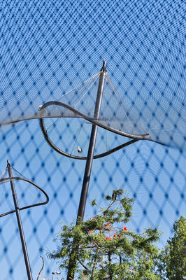 شبكة كابل مرنة شبكة حبل من الفولاذ المقاوم للصدأ شبكة حبل محمي