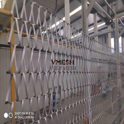 PVDF الفولاذ المقاوم للصدأ الزخرفية المنسوجة الشبكة للصميم الداخلي