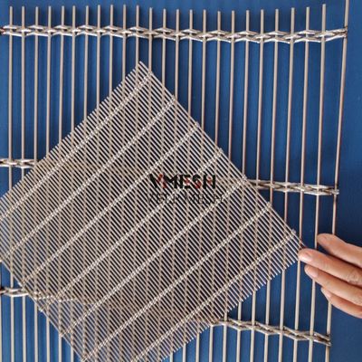 Customized Size Stainless Steel Cable-Rod Woven Wire Mesh for Architectural Building Decoration