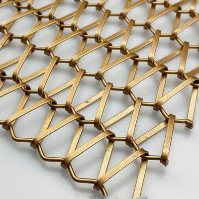 ستارة معدنية زخرفية من الفولاذ المقاوم للصدأ ذهبية بنسيج هولندي