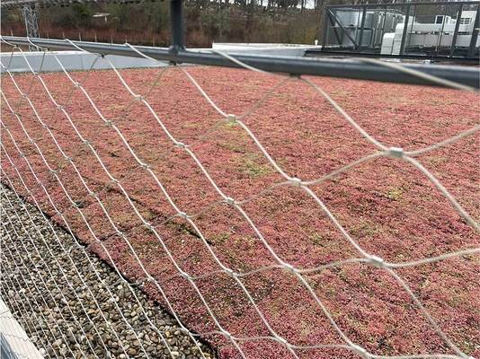 شبكة حماية درابزين السلالم من الفولاذ المقاوم للصدأ AISI 304/316 مع سلك حبل مجلفن