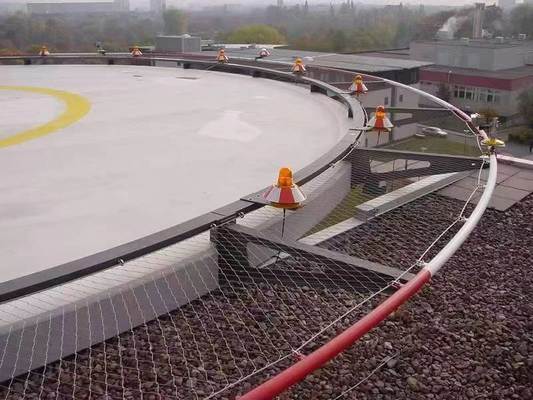 شبكة حماية درابزين السلالم من الفولاذ المقاوم للصدأ AISI 304/316 مع سلك حبل مجلفن