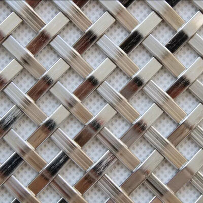 النحاس العتيق السطح الفولاذ المقاوم للصدأ الأسلاك الزخرفية المضغوطة الأسلاك المنسوجة الشبكة ألواح الشباك