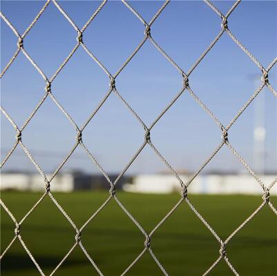 SS304 / SS316 سلك الحبل من الفولاذ المقاوم للصدأ مرنة منسوجة لحماية شرفة الحيوانات الحيوانية