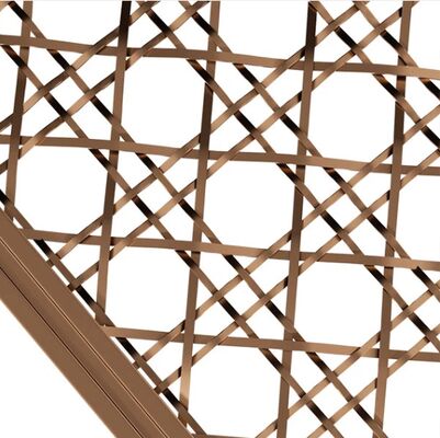 التخصيص الفولاذ المقاوم للصدأ سلك مسطح لوحة شبكة المنسوجة للديكور الداخلي