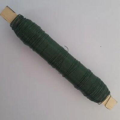 Green Painted Floral Decoration Craft Florist Wire Spool For Flower