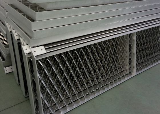 الشبكة المعدنية الموسعة من الألومنيوم للتزيين المعماري 1x2m