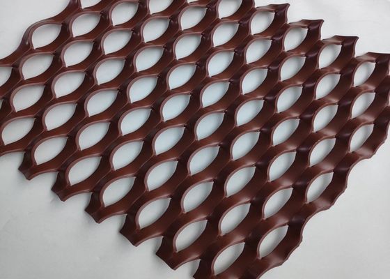 الشبكة المعدنية الموسعة من الألومنيوم للتزيين المعماري 1x2m