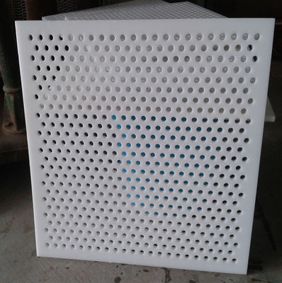 لوحة شبكية مثقبة من مادة PVC بيضاء 0.3-10 مم لصناعة الأغذية