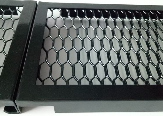 الذهبية الألومنيوم الموسعة الشبكة تغطية 3.5mm 4.0mm مع الإطار