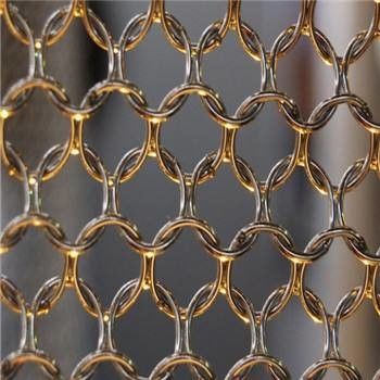 10mm Diameter Welded Ring Architectural Decoration Ring Mesh Curtain Chain Mail Curtain for Facade and Partition