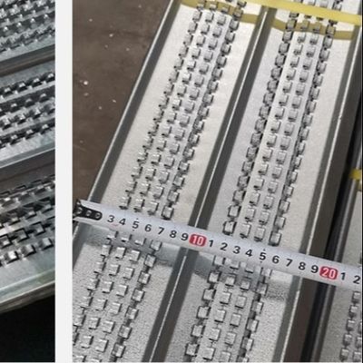 الصلب المسالك الصلب الرفيع الضلع المعدني 450mm x 2200mm التشكيل الدائم