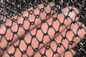 بولي كلوريد الفينيل المغلفة الأسود المجلفن سلسلة ربط السور الماس شكل شبكة سلكية المجال الرياضي