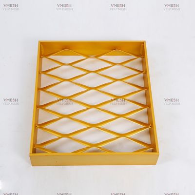 معيار معماري الماس ورقة شبكة معدنية موسعة 0.2mm-4mm