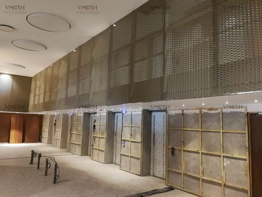 مواد البناء المعدنية الألومنيوم واجهات تكسية الجدران المصنوعة من الصاج المعدني الموسع