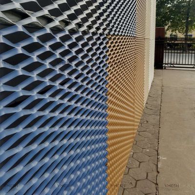 0.5-2mm سماكة الألومنيوم شبكة معدنية موسعة للديكور